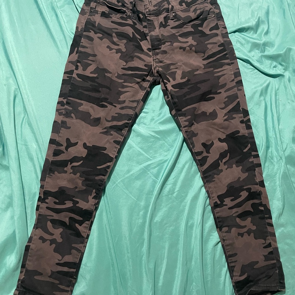 SKINN Gray Camouflage Pants